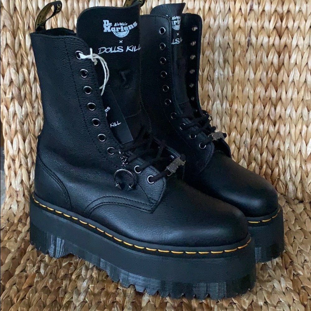 RARE Dolls Kill x Dr. Martens Jadon Max Hi Boots